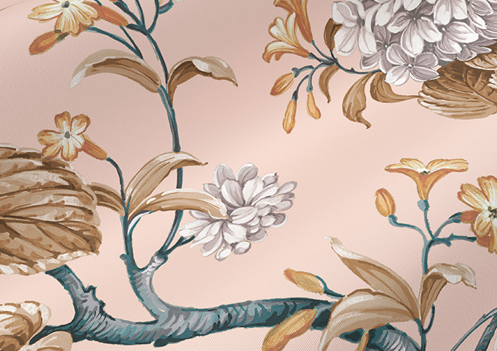 Bouquet, Soft Apricot - Roller Blind - Image 4